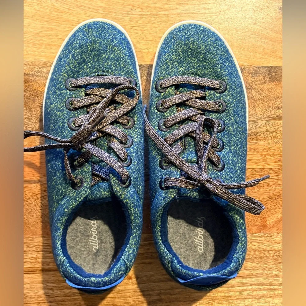 Allbirds Wool Piper sneaker in a garden blue 9